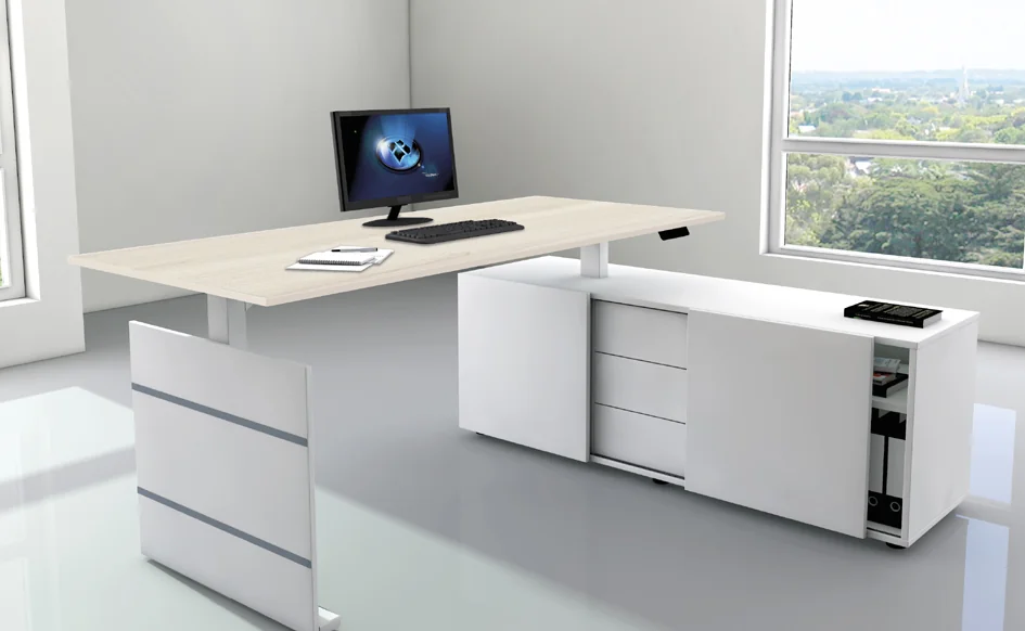 kerkmann Poste de travail complet Move 3, blanc/gris clair - OEM 10384911 – Image 7