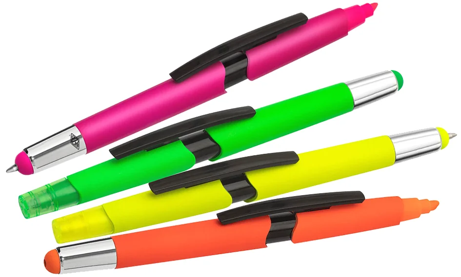 WEDO Stylet 3-en-1 NEON, présentoir de 24 - lot de 24 - OEM 261 61099