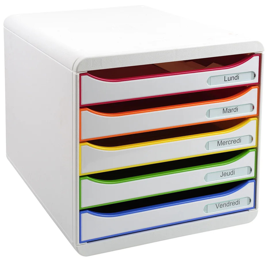 EXACOMPTA Module de classement BIG-BOX PLUS, 5 tiroirs - OEM 309913D
