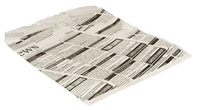 PAPSTAR Sachet pour hamburger 'Newsprint', 160 x 180 mm - OEM 85940