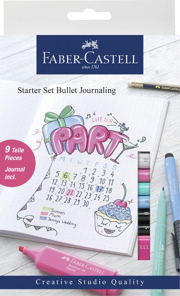 FABER-CASTELL Bullet Journal Kit de démarrage, 9 pièces - OEM 267125