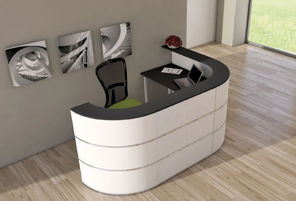 kerkmann Comptoir en L Cento 6, blanc anthracite - OEM 21385510