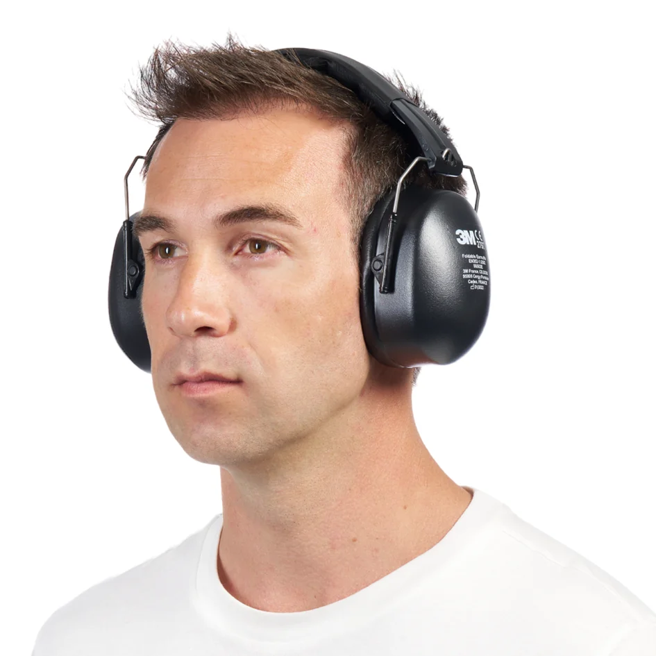 3M Casque anti-bruit 90563E, pliable, noir - OEM 90563E-1