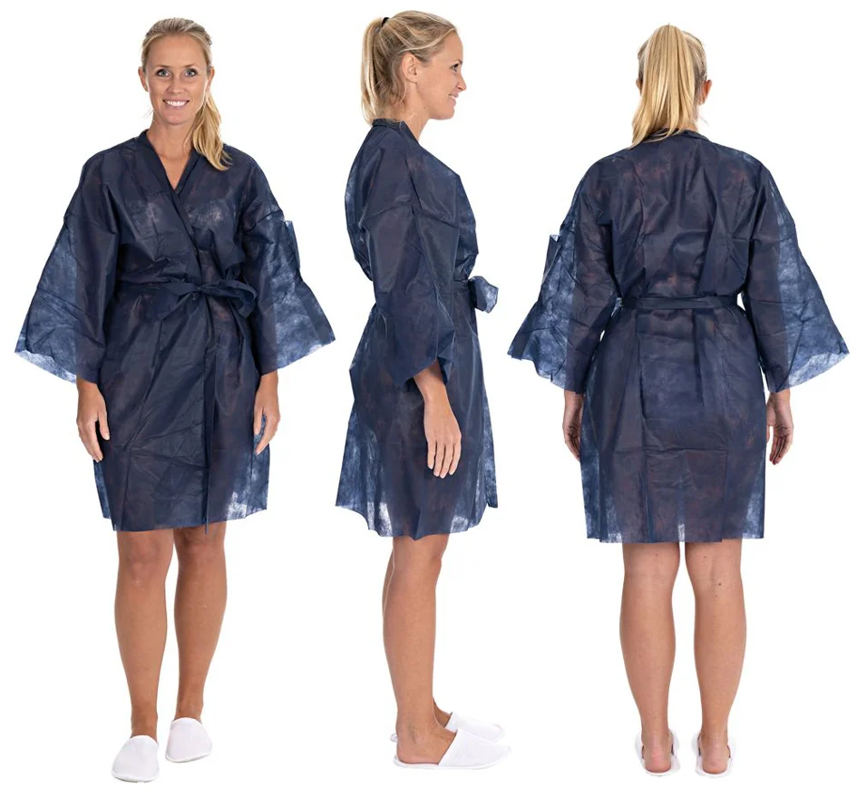 HYGOSTAR Kimono jetable, en non-tissé PP, bleu - OEM 55406