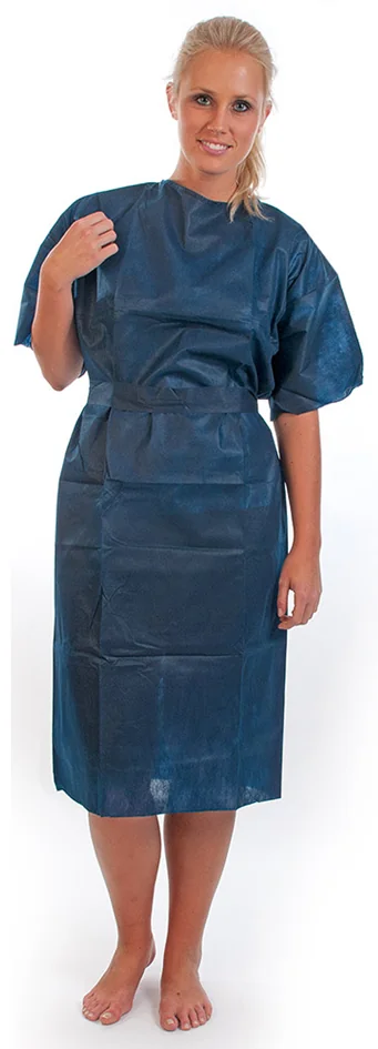 HYGOSTAR Blouse de patient PP, PP non tissé, taille L, bleu - lot de 10 - OEM 27706