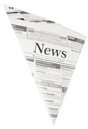 PAPSTAR Cornet 'Newsprint', 325 x 230 x 230 mm - OEM 85499 – Image 2
