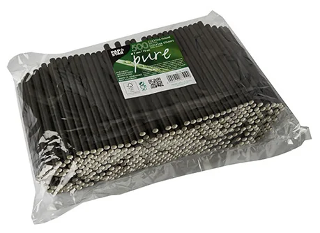 PAPSTAR Paille en papier 'pure', 150 mm, noir - OEM 87510 – Image 2