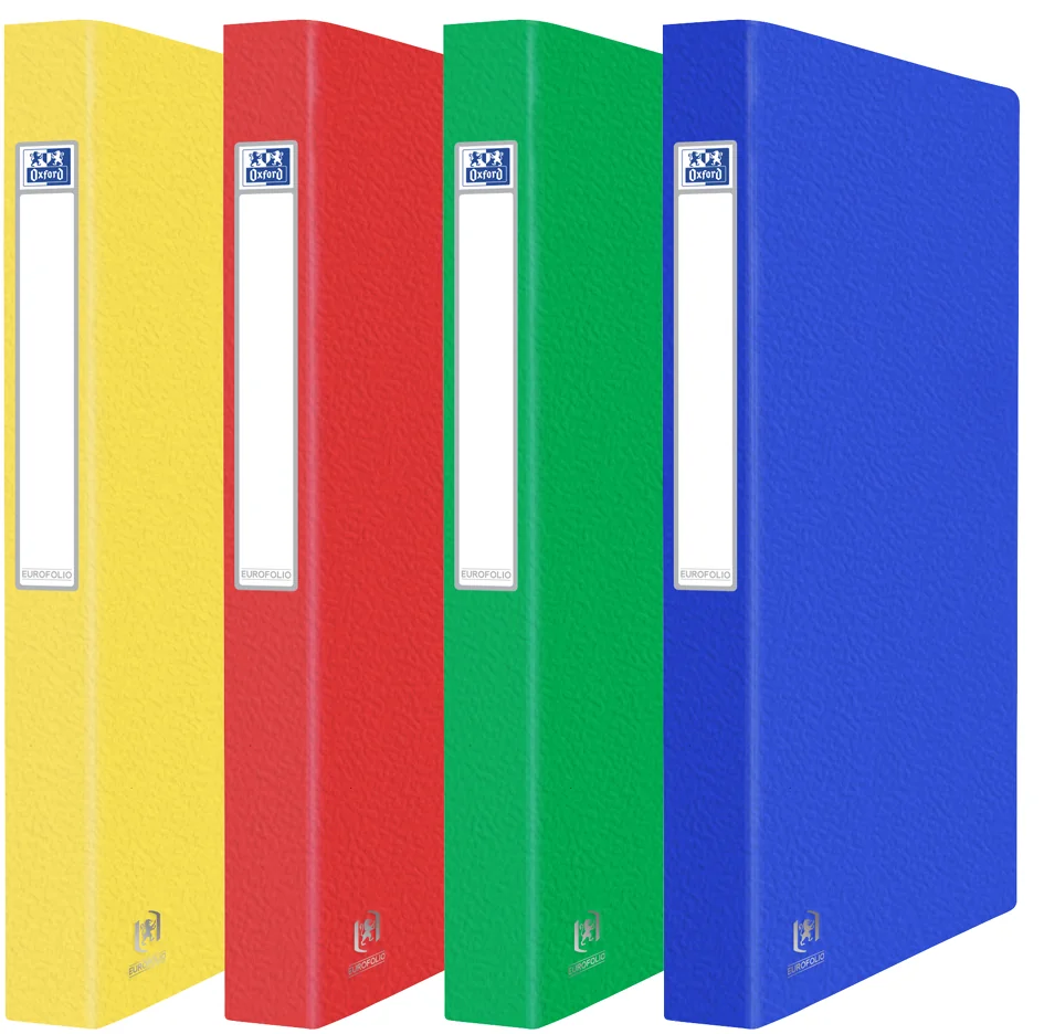 Oxford Classeur EUROFOLIO+, A4, carton, 2 anneaux, bleu - OEM 400126293