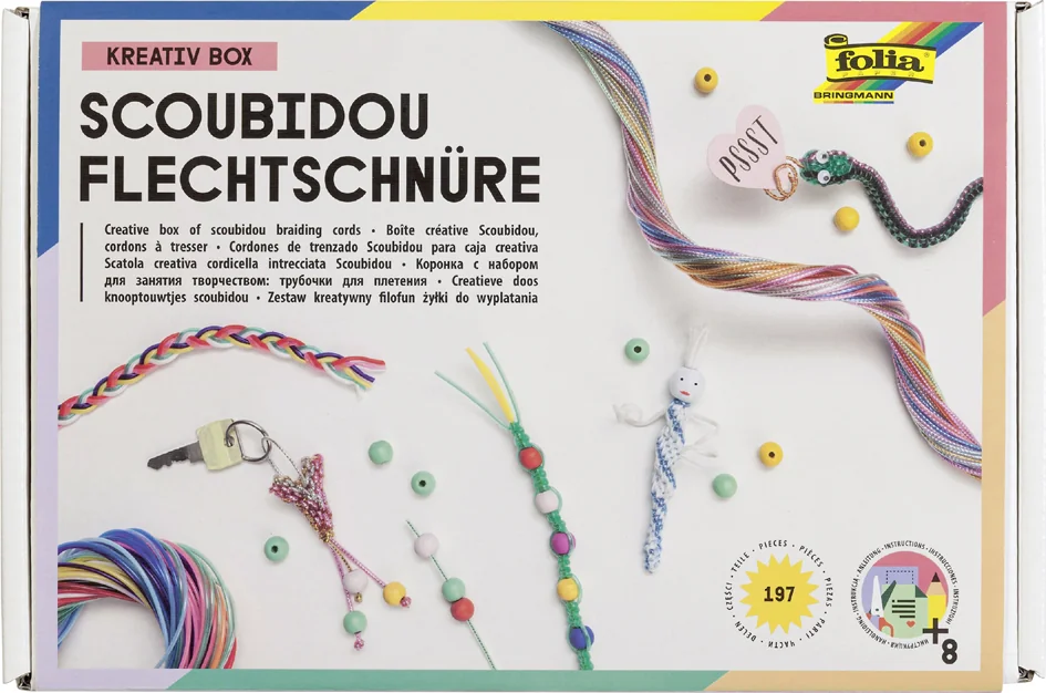 folia Kit de loisirs manuels Fils à tresser, 197 pièces - OEM 73019