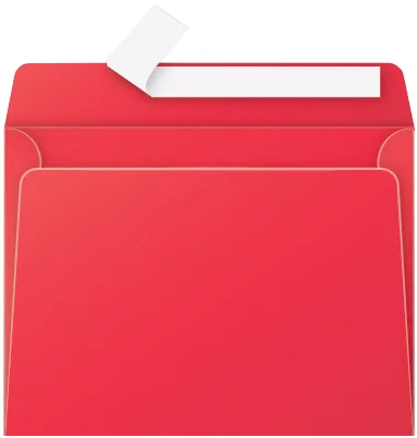 Pollen by Clairefontaine Enveloppes C5, rouge groseille - OEM 55582C