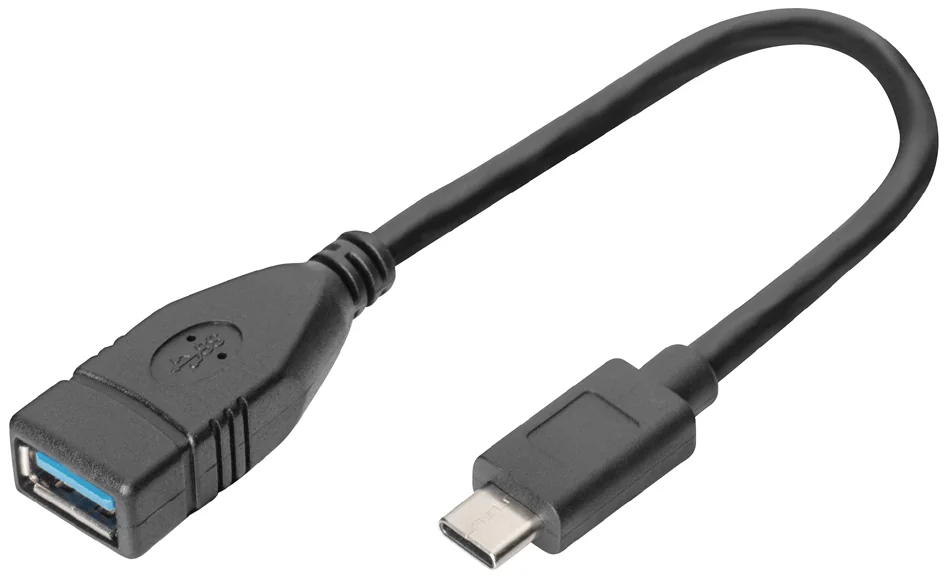 DIGITUS Câble adaptateur USB 3.0, USB-C - USB-A, 0,15 m - OEM AK-300315-001-S