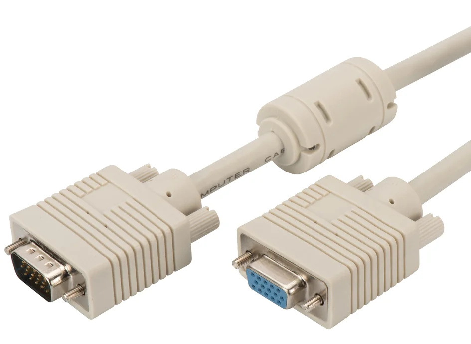 DIGITUS Rallonge pour moniteur VGA, HD 15, beige, 10 m - OEM AK-310203-100-E