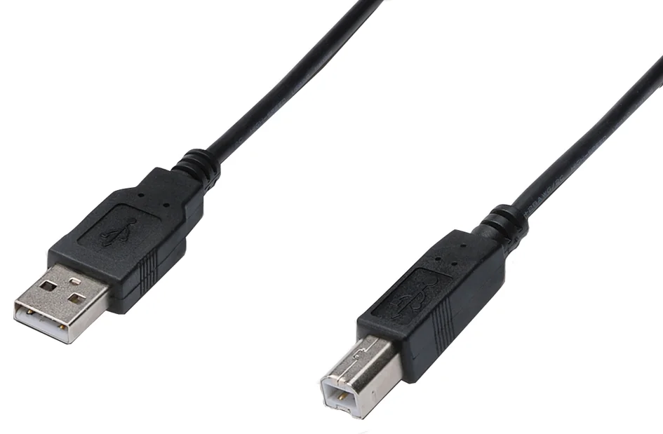 DIGITUS Câble de raccordement USB, USB-A - USB-B mâle, 1,8 m - OEM AK-300105-018-S