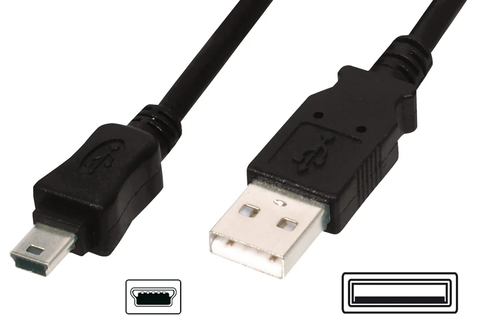 DIGITUS Câble de raccordement USB 2.0, USB-A - USB-B mini - OEM AK-300130-030-S