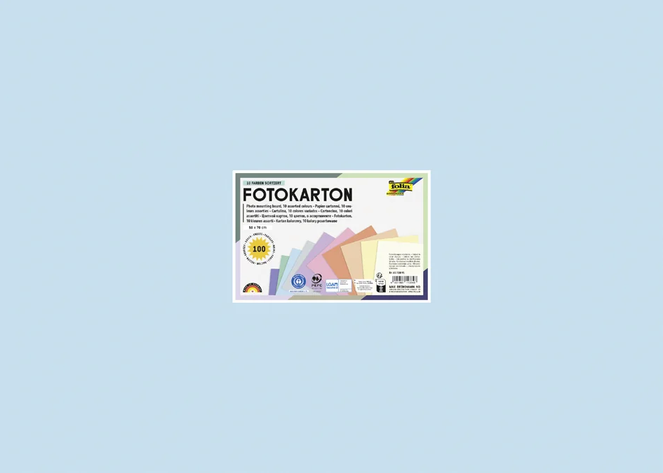 folia Carton de bricolage PASTEL, 500 x 700 mm, 300 g/m2 - OEM 61/100 95