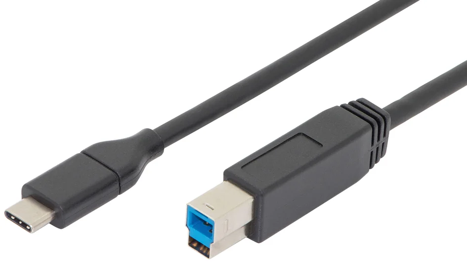 Digitus ASSMANN Câble de raccordement USB 3.0, USB-C - USB-B, 1,8 m - OEM AK-300149-018-S