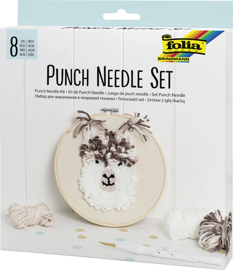 folia Kit de Punch Needle en alpaga, 8 pièces - OEM 23411
