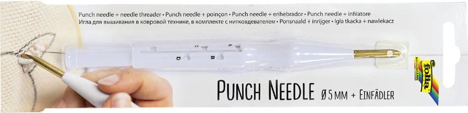 folia Aiguille à puncher avec enfile-aiguilles, réglable - OEM 23410