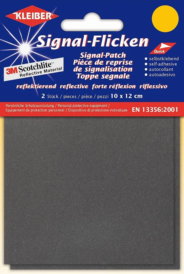 KLEIBER Patch de signalisation, (L)100 x (H)120 mm, argent - OEM 60830