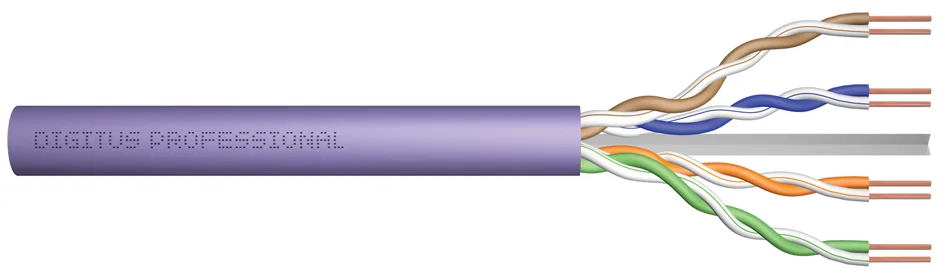 DIGITUS Câble d'installation, cat. 6, U/UTP, 500 m, violet - OEM DK-1613-VH-5