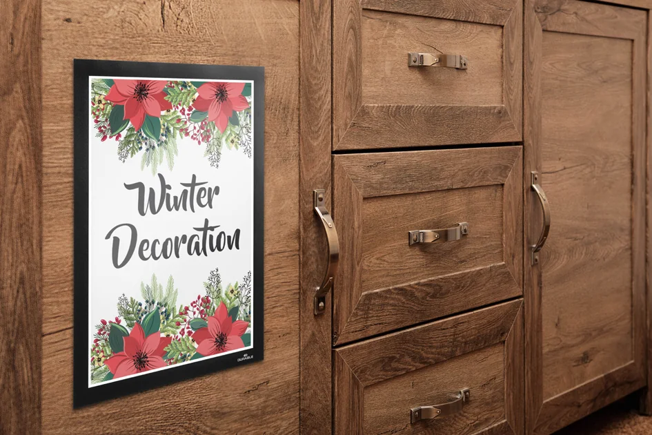 DURABLE Cadre magnétique DURAFRAME WALLPAPER, A4, noir - OEM 484301