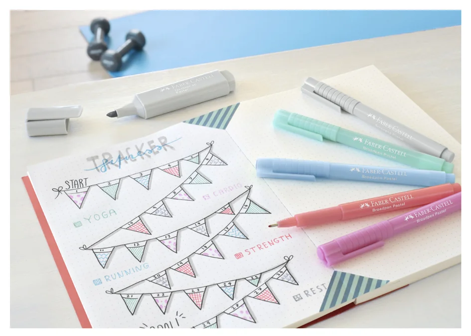 FABER-CASTELL Feutre BROADPEN Pastel, turquoise pastel - OEM 155457