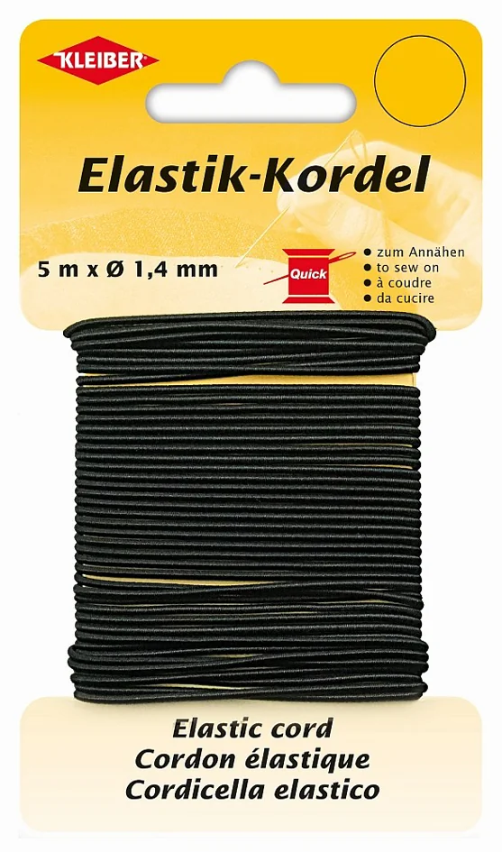 KLEIBER Cordon élastique, 1,4 mm x 5 m, noir - OEM 71083