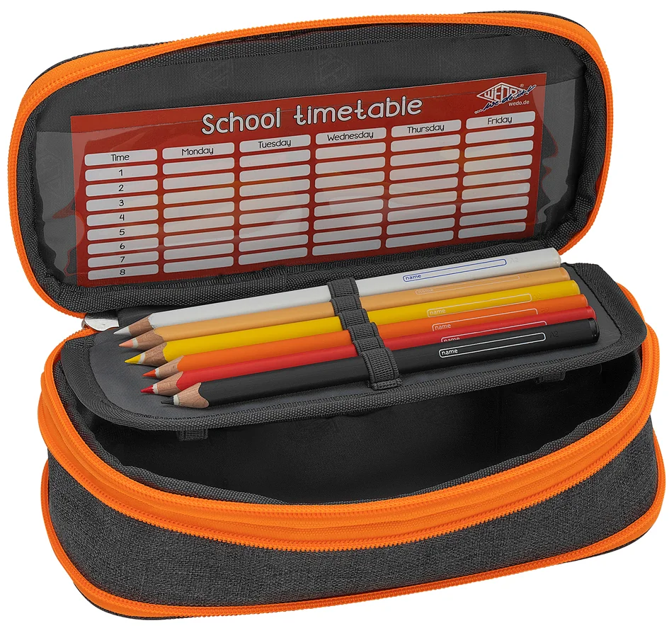WEDO Trousse NEON Stretch avec rabat intérieur, orange fluo - OEM 24244066