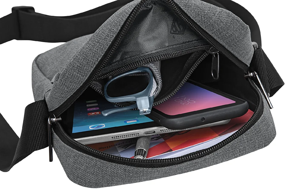 WEDO Sac à bandoulière Little Messenger Bag COLLEGE, gris - OEM 059 350512
