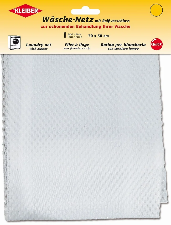 KLEIBER Filet à linge, fermeture à zip, 700 x 500 mm, blanc - OEM 92026