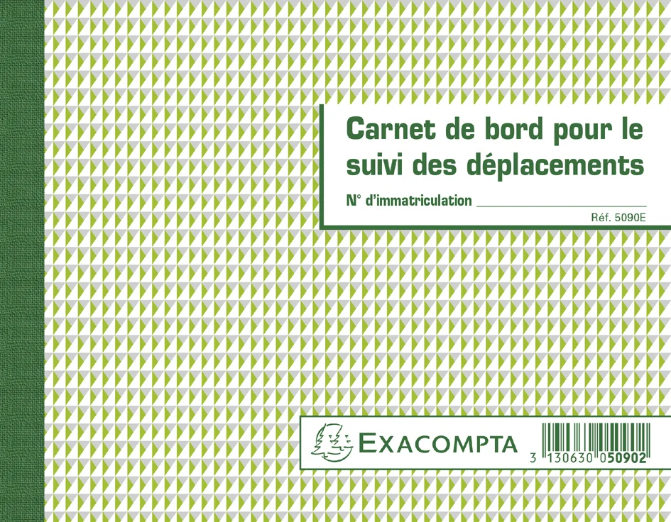 EXACOMPTA Carnet de bord pour le suivi des déplacements - OEM 5090E