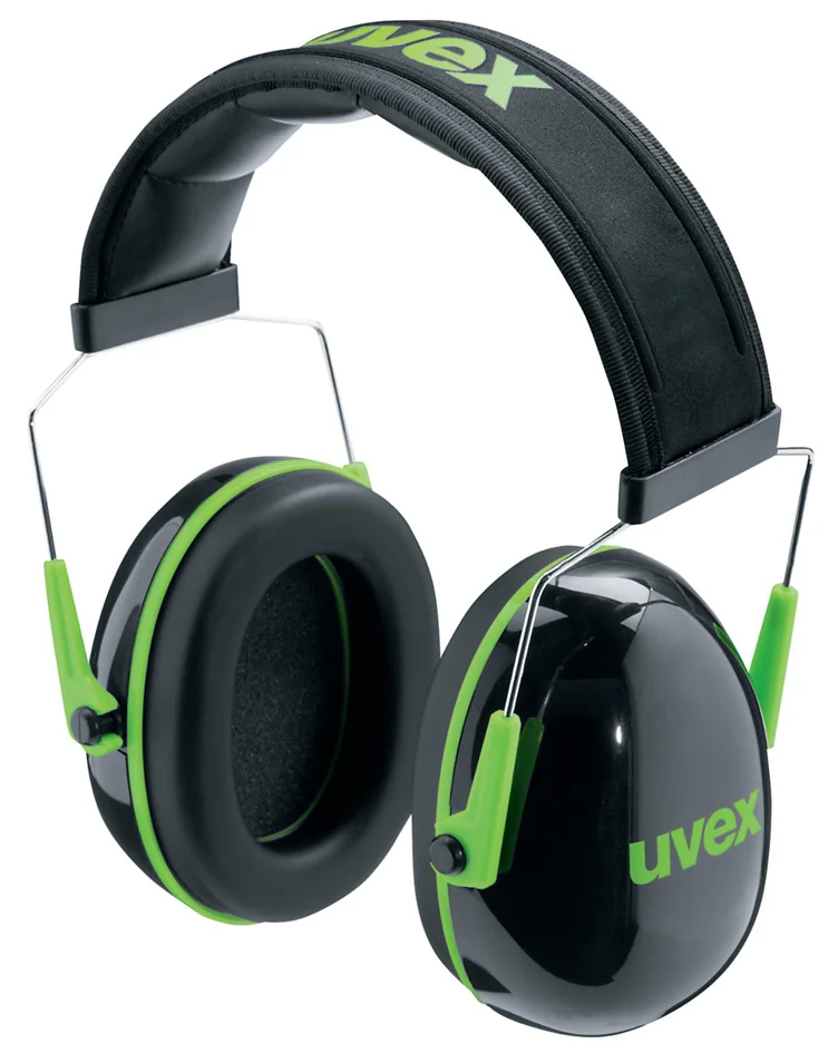 uvex Coquille anti-bruit K1, noir / vert - OEM 2600001