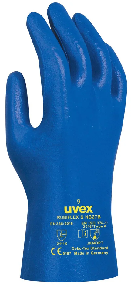 uvex Gant de protection rubiflex NB 27 B, taille 7 - lot de 10 - OEM 6027107
