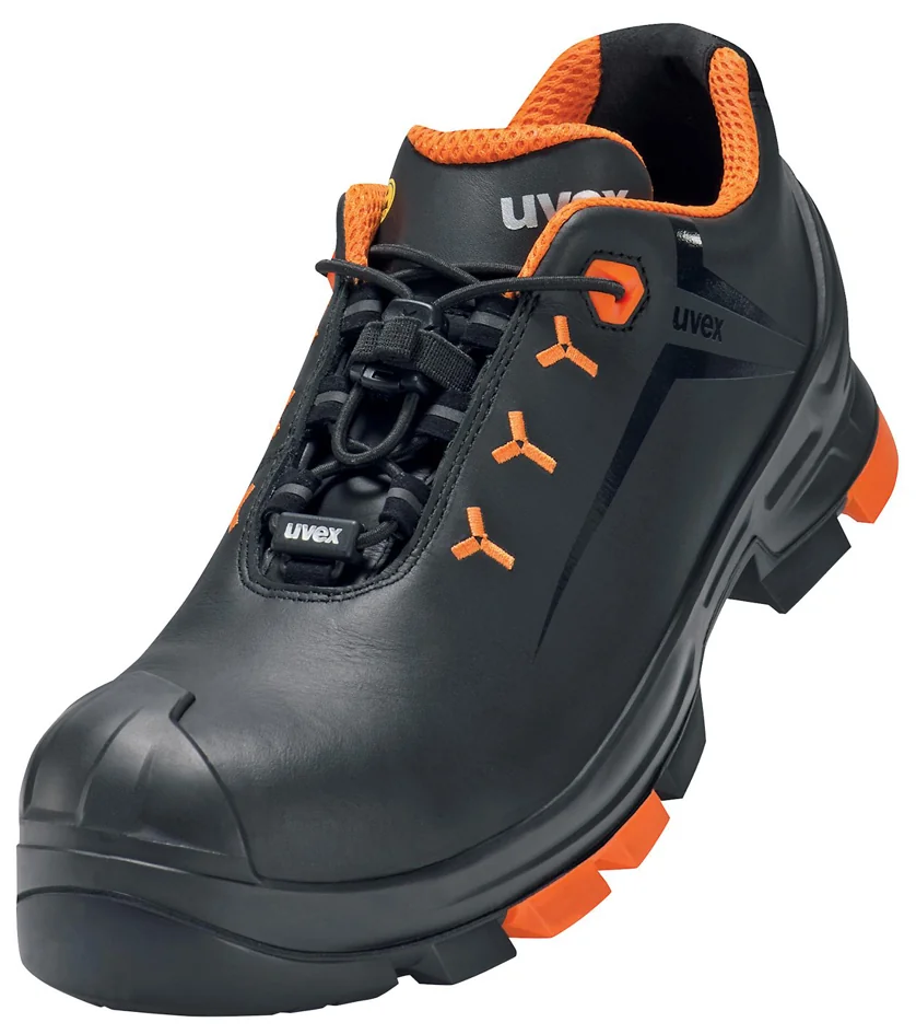 uvex 2 Chaussures basses S3 SRC, T. 45, noir/orange - OEM 6502245