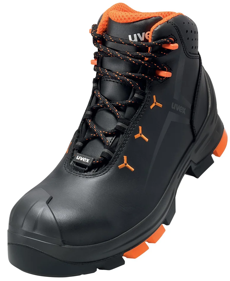 uvex 2 Chaussures montantes S3 SRC, T. 40, noir/orange - OEM 6503240