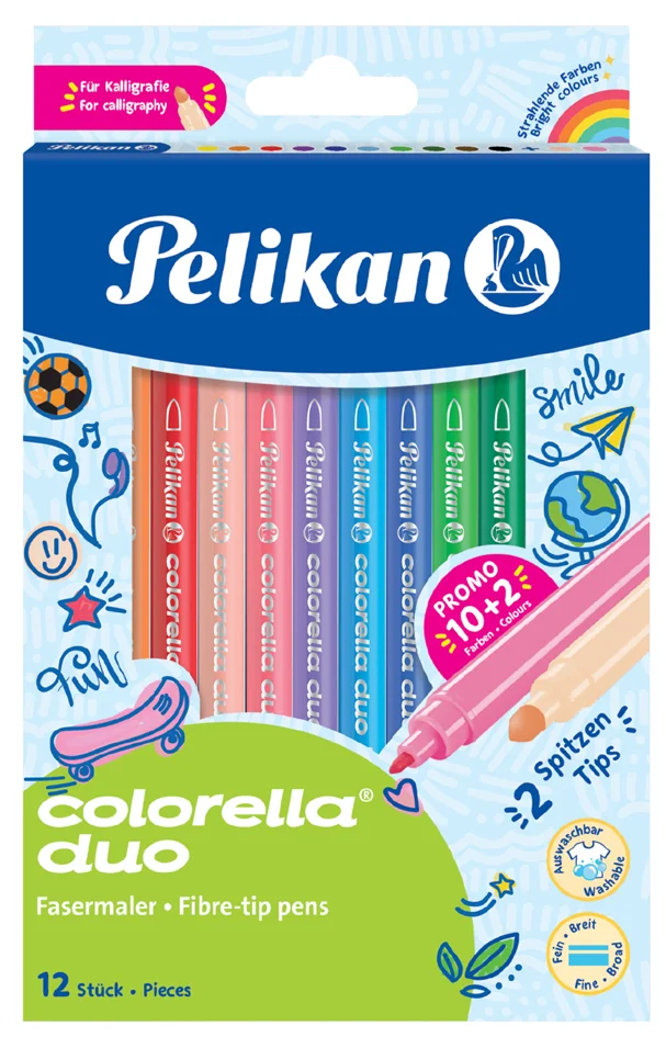 Pelikan Feutre colorella duo, étui en carton de 12 - OEM 100435923