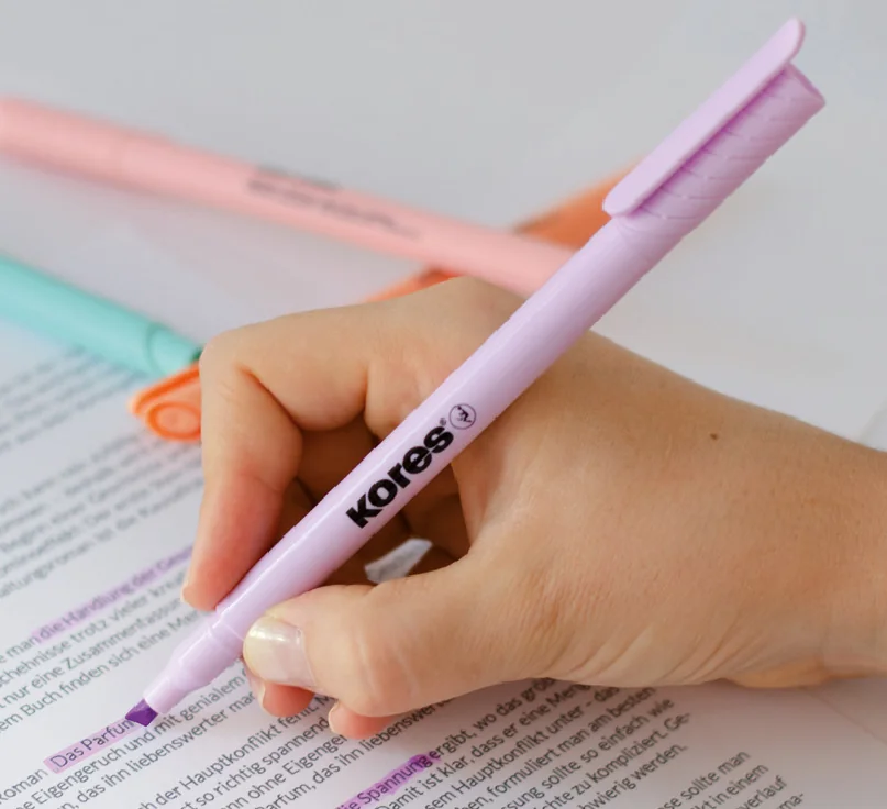 Kores Surligneur 'High Liner Pastel', étui de 6 - OEM TM36246