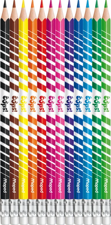 Maped Crayons de couleur COLOR'PEPS, effaçable, étui de 12 - OEM 832812