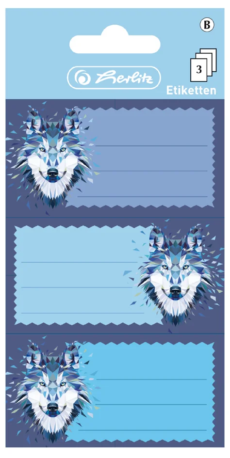 herlitz Étiquettes pour livres Wild Animals Lynx, 78 x 42 mm - OEM 300001364