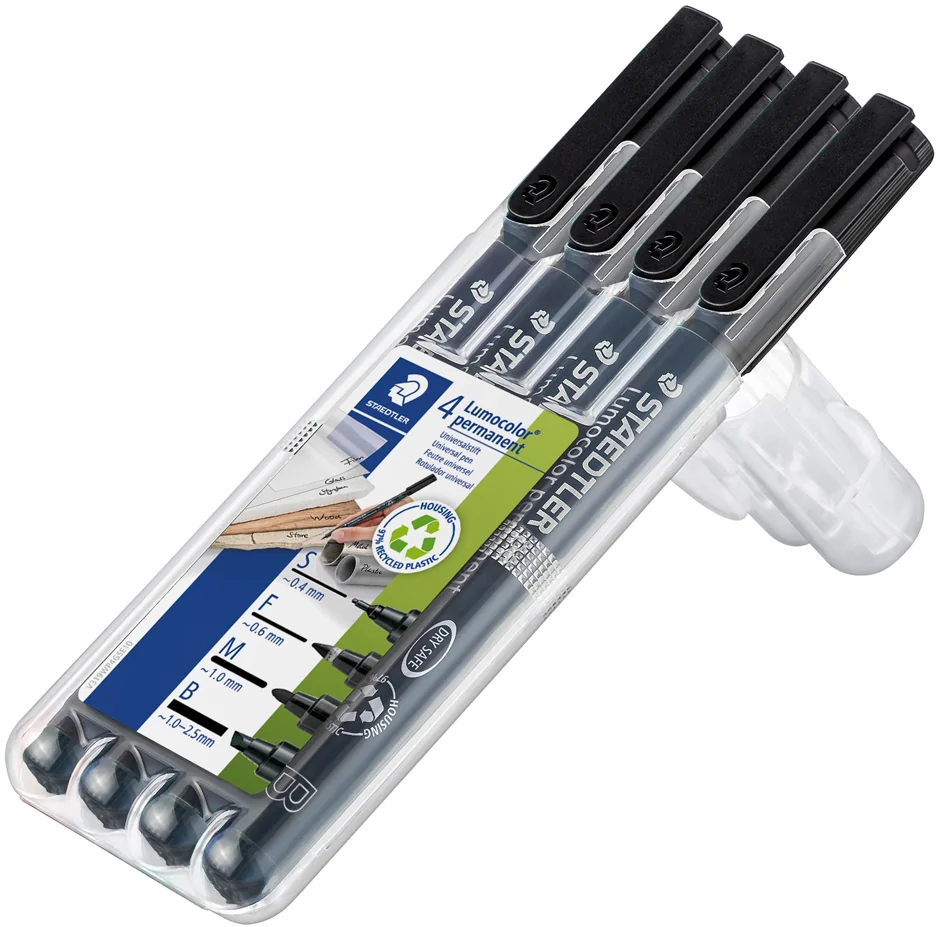 STAEDTLER Lumocolor Marqueur permanent 313S/318F/317M/314B - OEM 31-9WP4GS
