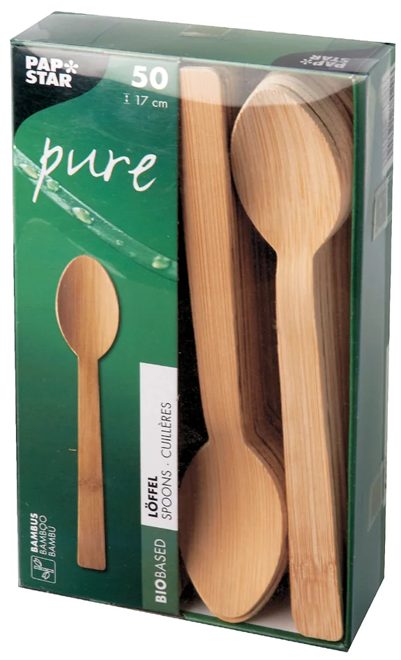 PAPSTAR Cuillère en bambou 'pure', longueur: 170 mm, par 50 - OEM 88029