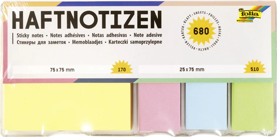 folia Notes repositionnables dans un distributeur, garni - OEM 9925