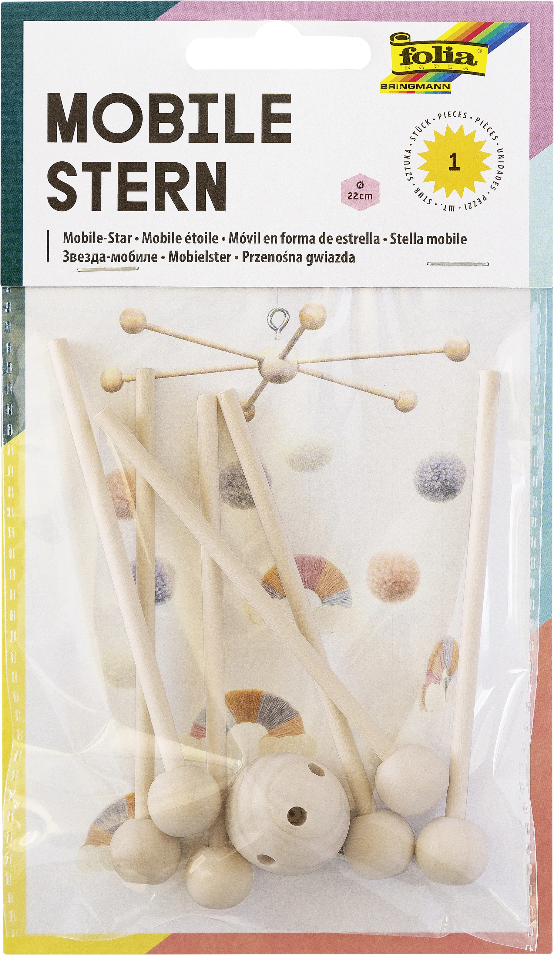 folia Mobile étoile en bois - OEM 2280
