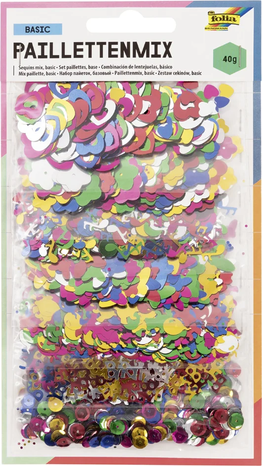 folia Mélange de paillettes ANNEE ENTIERE, 40 g, assorti - OEM 2507