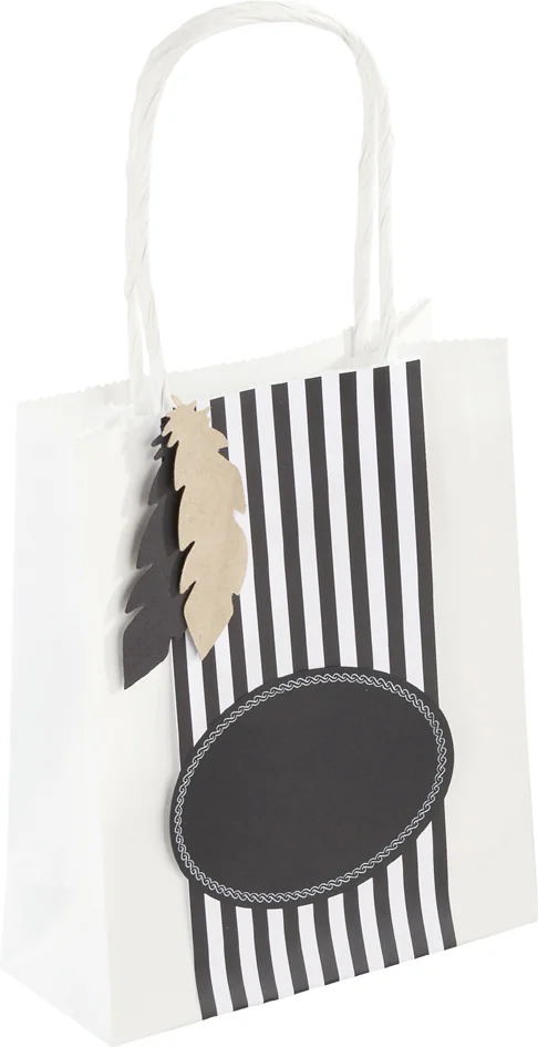 folia Sac en papier kraft, 180 x 80 x 210 mm, blanc - OEM 21800