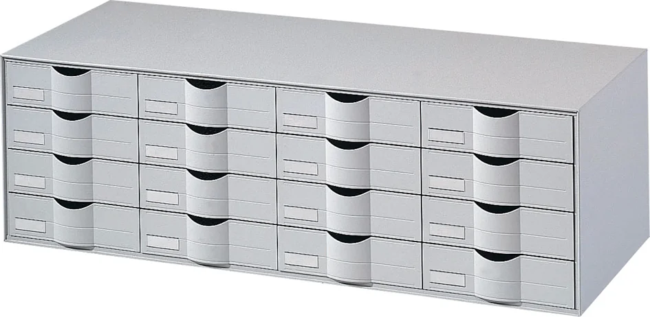 PAPERFLOW Bloc à tiroirs, 16 tiroirs, couleur: gris - OEM 9H44442.02