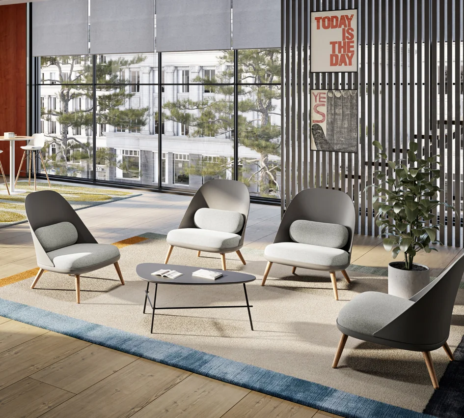 PAPERFLOW Fauteuil visiteur COCOON, blanc - OEM FTCOC.23.02.13