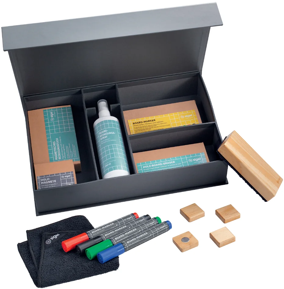 sigel Kit de démarrage pour tableaux magnétiques en verre - OEM BA311