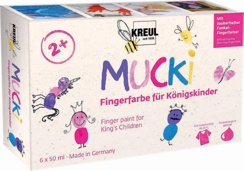 KREUL Gouache aux doigts 'MUCKI' pour enfants du roi - OEM 23051