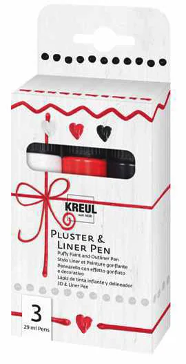 KREUL Pluster & Liner Pen, set de 3 - OEM 49830
